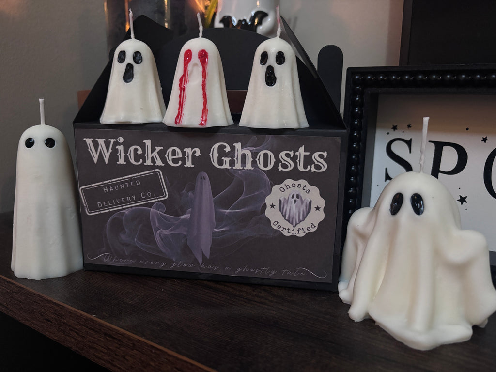Wicker Ghost Candle Box – The Haunted Collection (Set of 5)