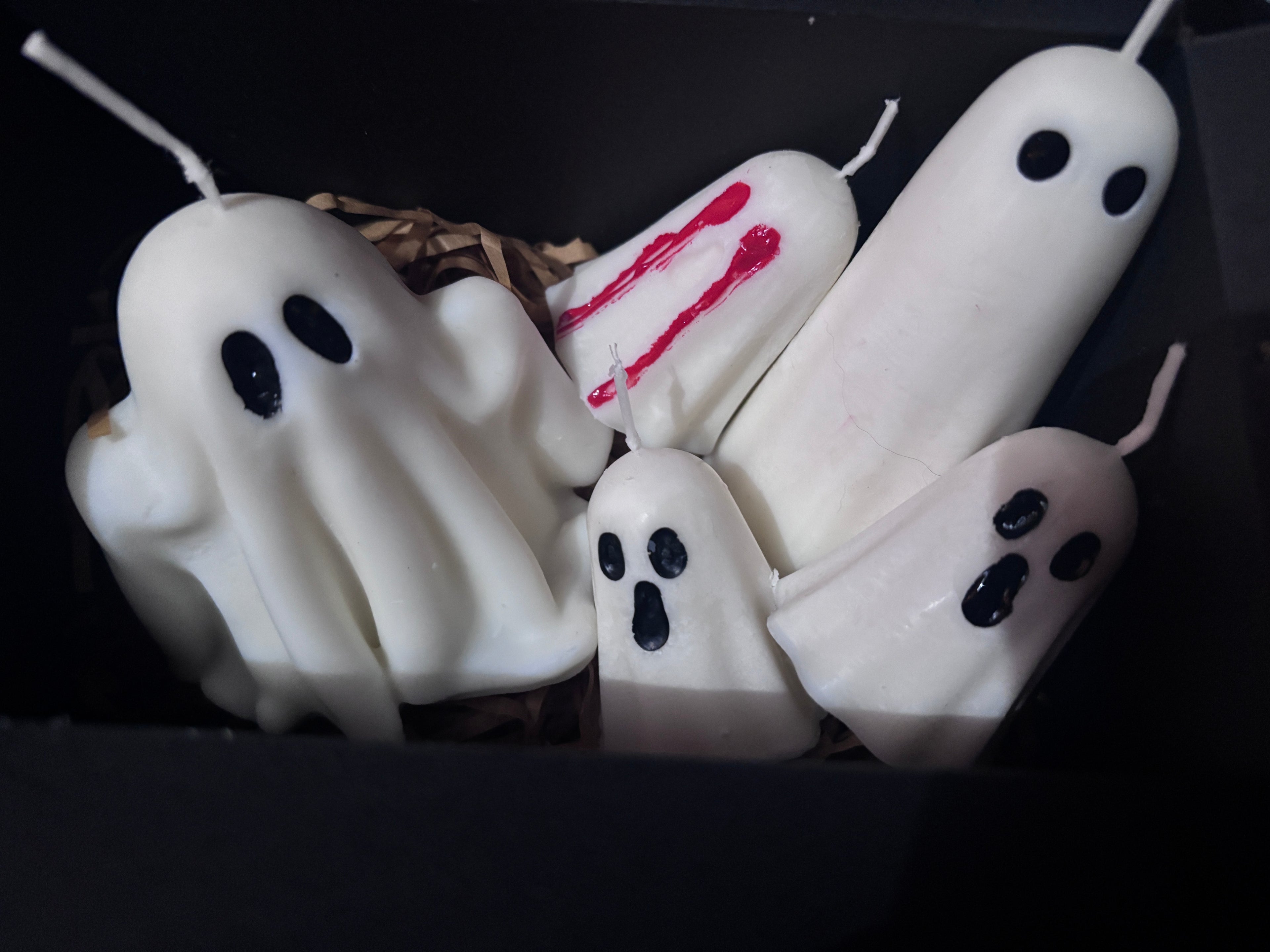 Wicker Ghost Candle Box – The Haunted Collection (Set of 5)