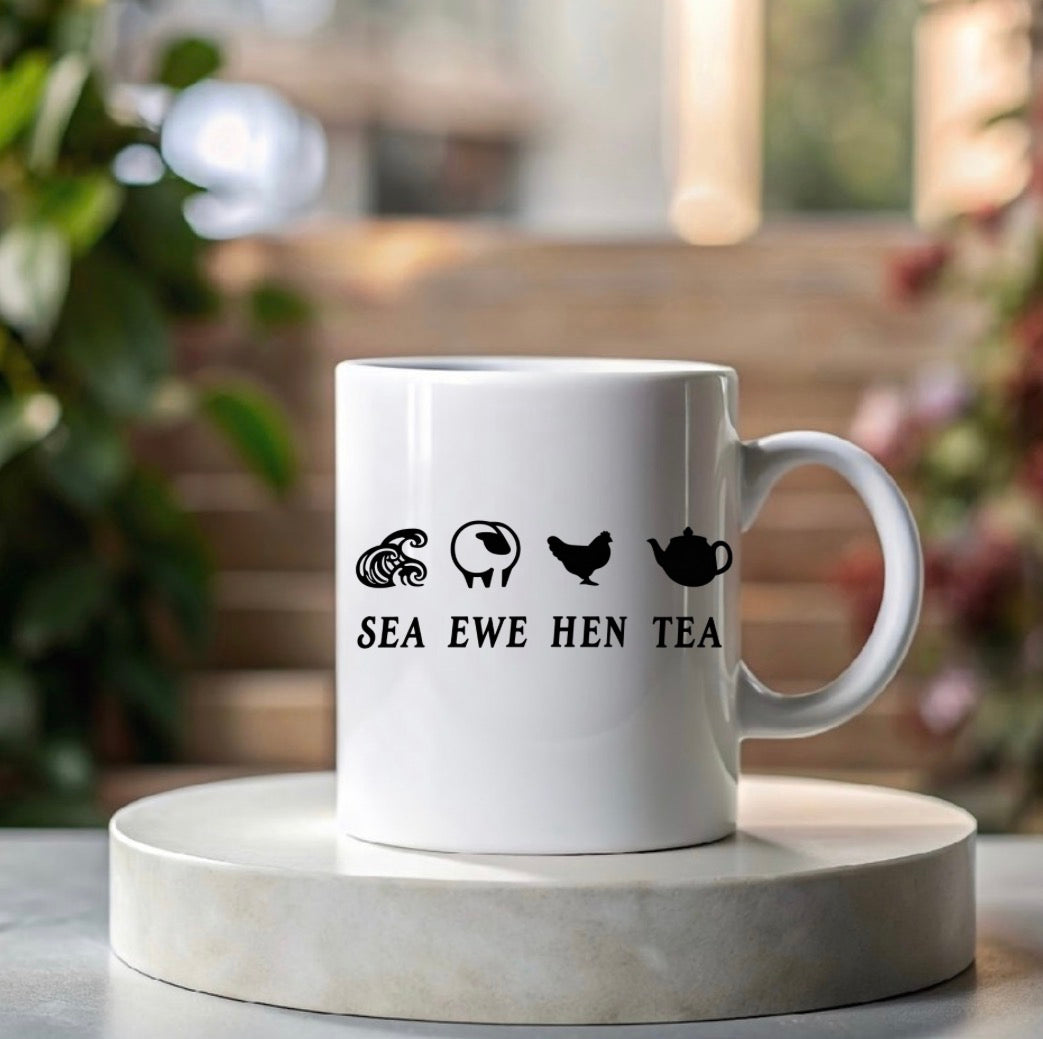 Sea Ewe Hen Tea funny cup