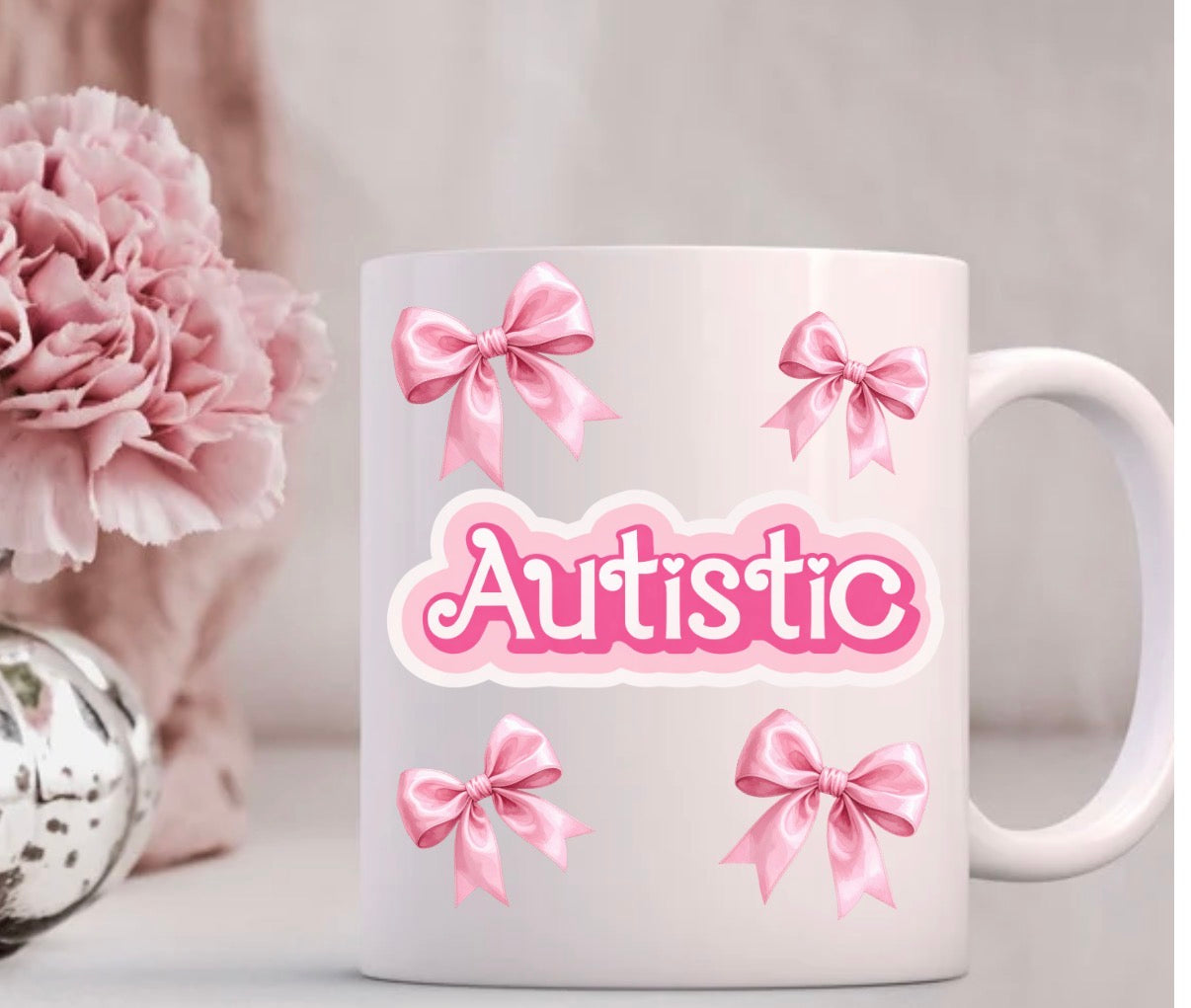 Autistic - pink aesthetic cup