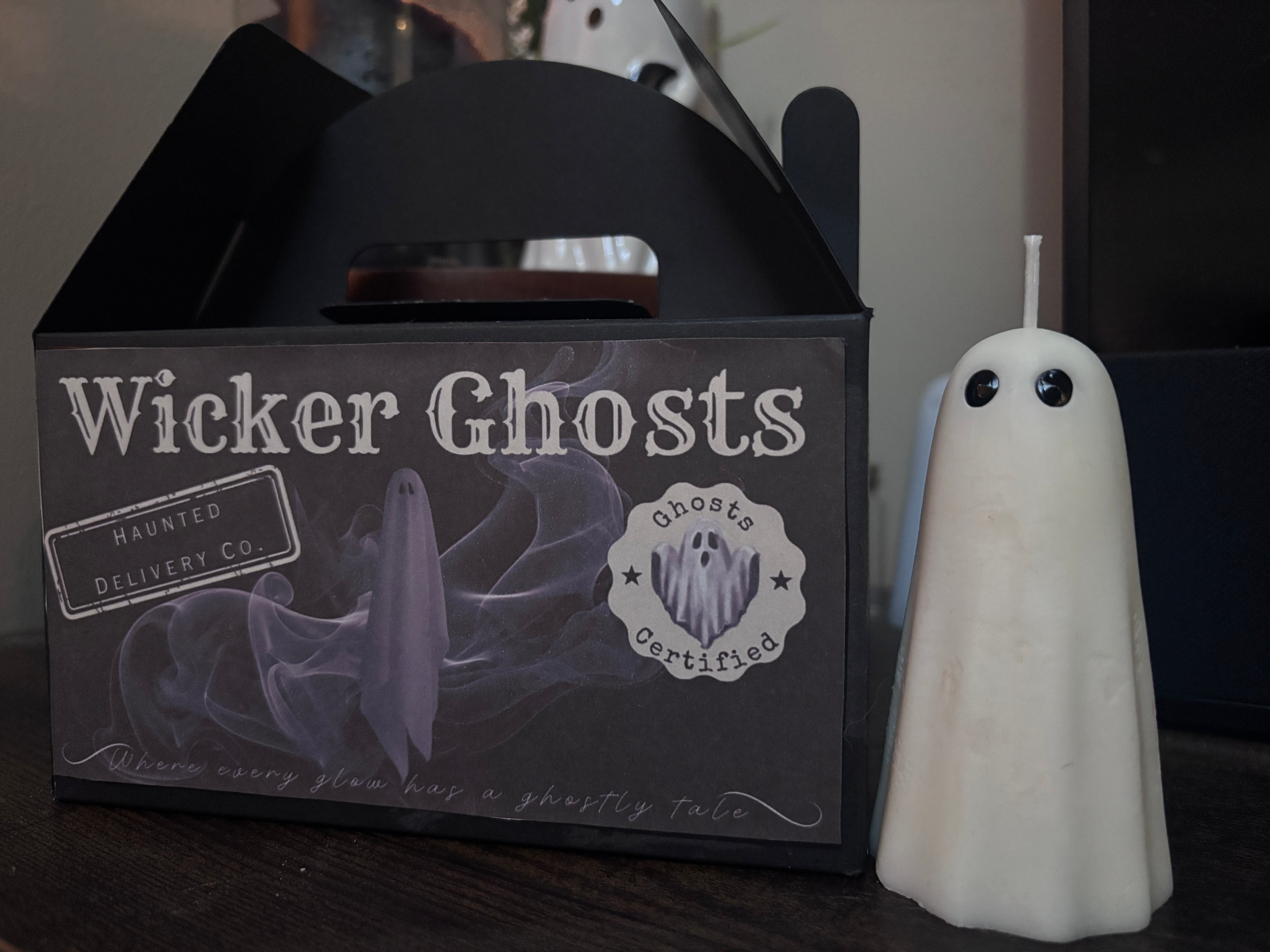 Wicker Ghost Candle Box – The Haunted Collection (Set of 5)