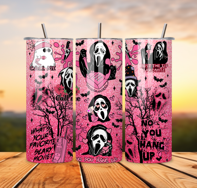 Halloween Theme Skinny Tumblers Stainless Steel