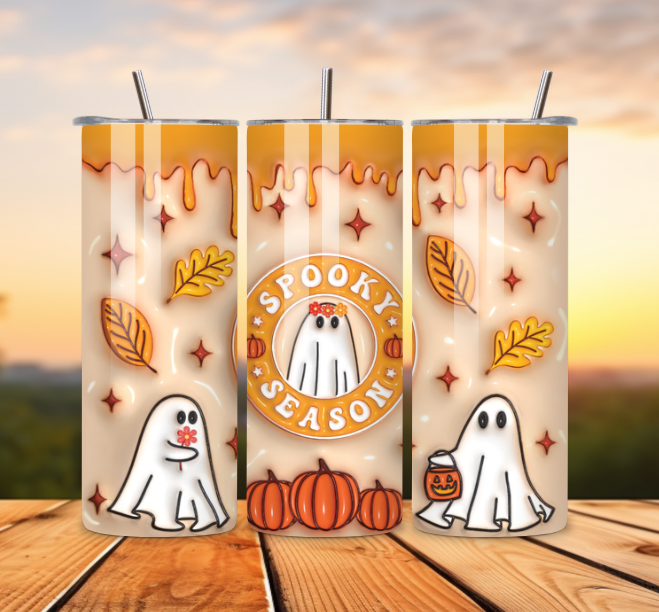 Halloween Theme Skinny Tumblers Stainless Steel