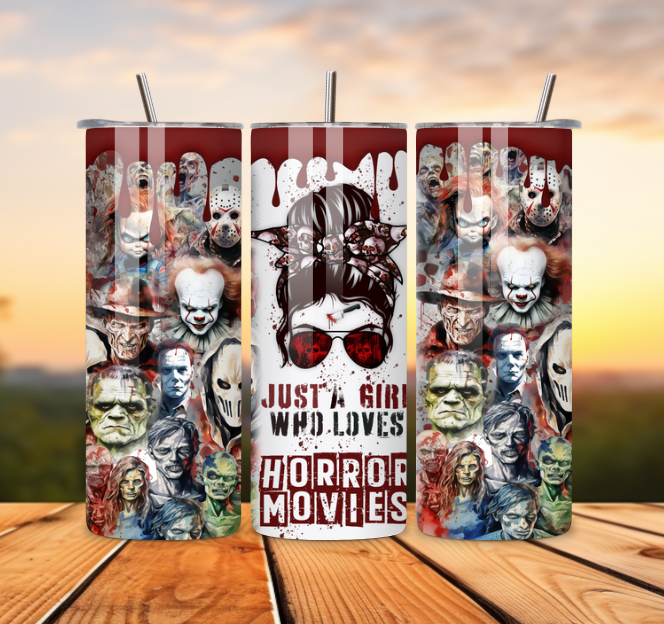 Halloween Theme Skinny Tumblers Stainless Steel